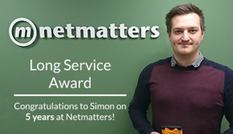 Simon Achieves the Long Service Award