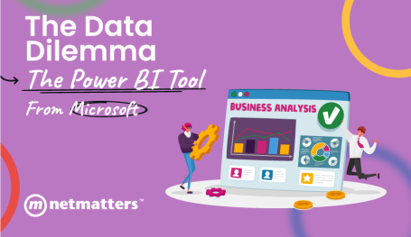 a computer screen and The Data Dilemma The Power BI Tool From Microsoft