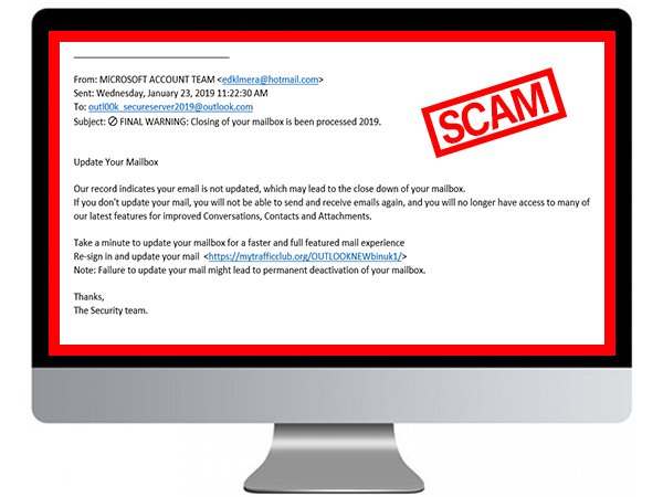 example of a scam email