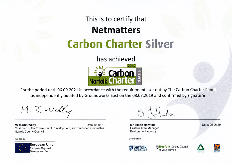 Carbon charter silver certificate 