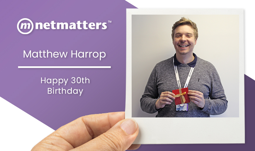 Matt Harrop celebrates his 30th birthday