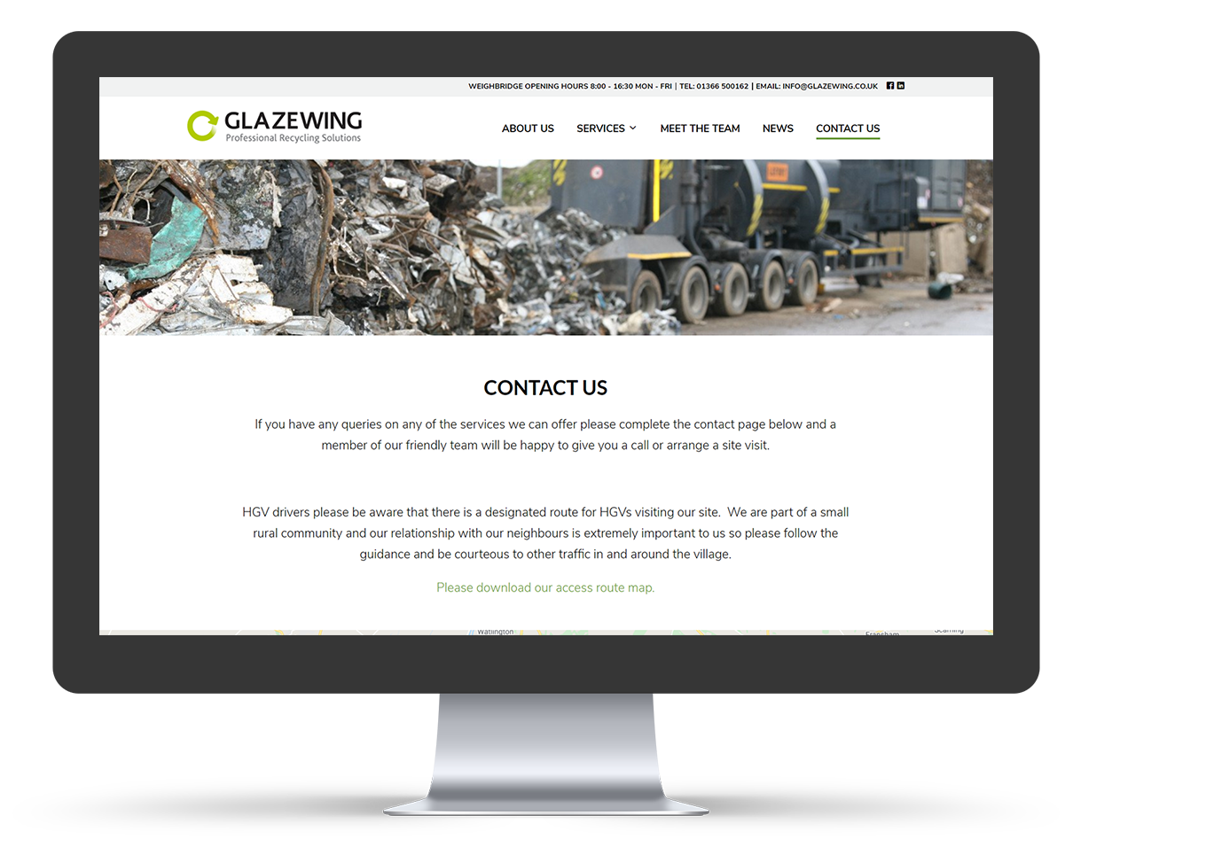 Glazewing Contact Page