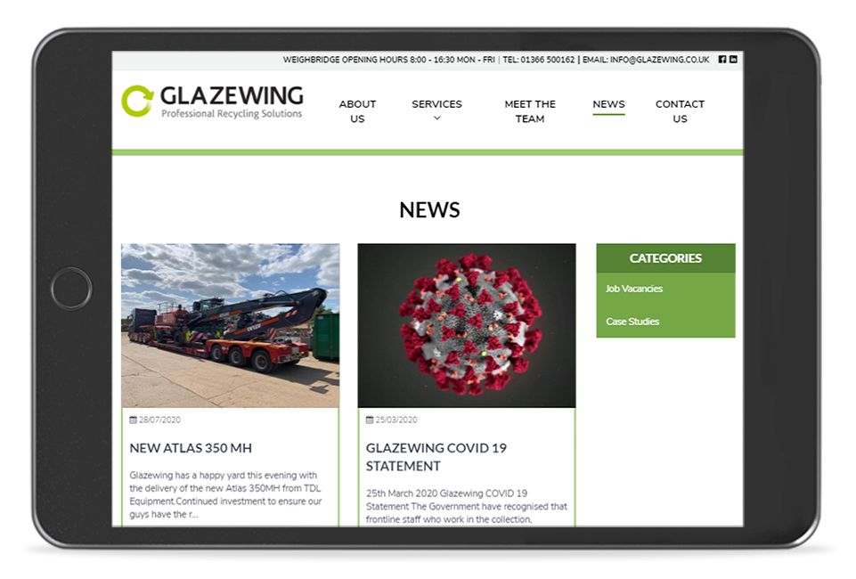 Glazewing News Page