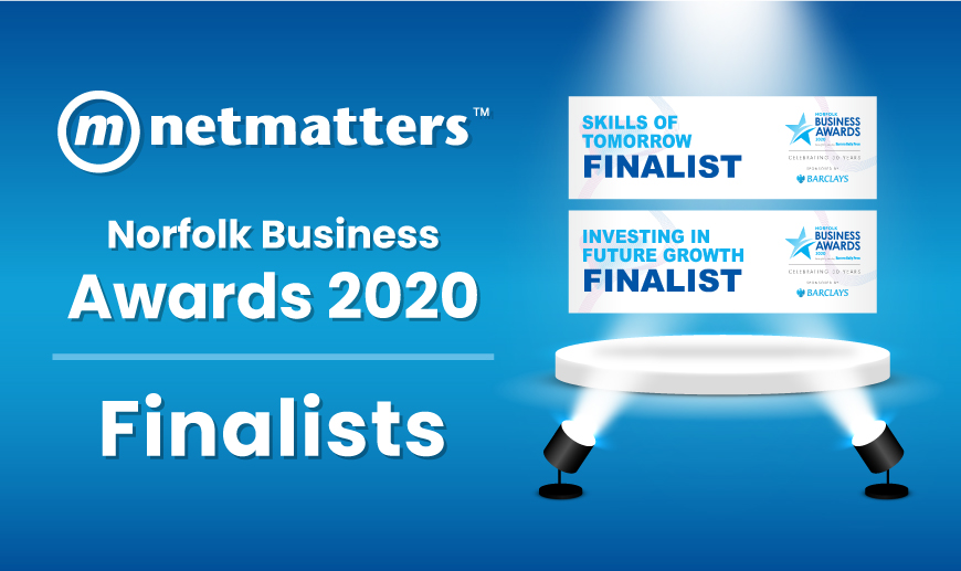 Netmatters are twice finalists at Norfolk Business Awards 2020