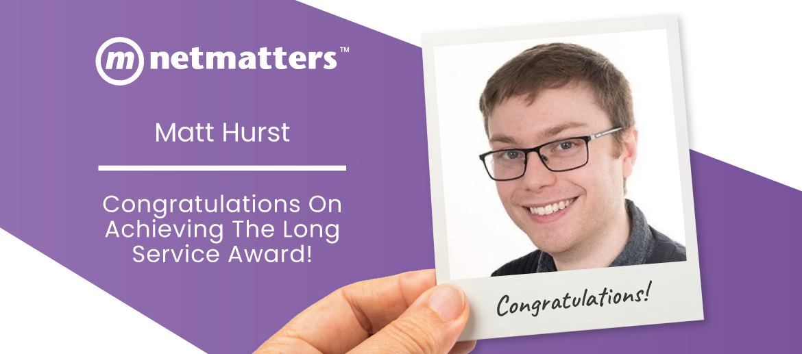 Matt Hurst  - Netmatters 5 Year Legend