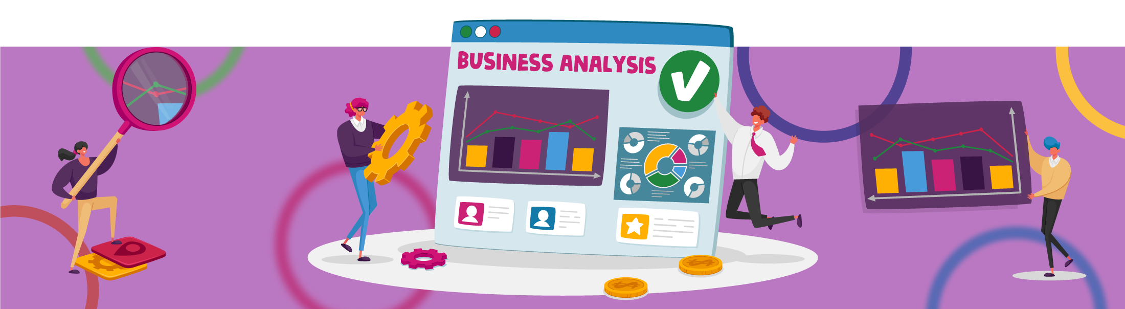 a computer screen showing business analysis.