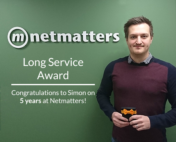 Simon Achieves the Long Service Award