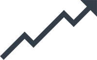 Upward arrow representing Ashtons Legal's growth