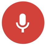 Microphone icon to activate voice user interface