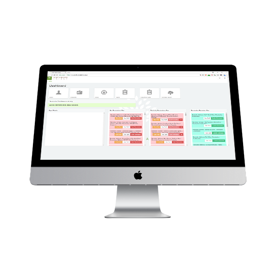 Computer displaying new administration system for Birchwood Energy