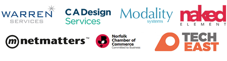 Logos of companies sponsoring the developer traingin scheme